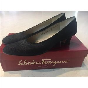 Vintage Salvatore Ferragamo Wedges Sz 8.5